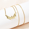 201 Stainless Steel Number 444 with Butterfly Wings Pendant Necklaces NJEW-P332-01B-G-2