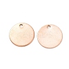 Ion Plating(IP) 304 Stainless Steel Charms STAS-K112-02RG-2