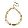 304 Stainless Steel Twist Rope Chain Bracelet for Men Women LS-BJEW-P284-02G-4