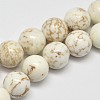 Round Natural Magnesite Beads Strands G-M138-42-1
