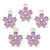 Alloy Enamel Pendants ENAM-N054-57-RS-1