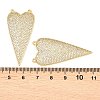 Brass Micro Pave Cubic Zirconia Pendants KK-C162-061G-3
