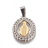 PVD Vacuum Plating Religion Theme 304 Stainless Steel Pendants STAS-I131-18B-GP-1