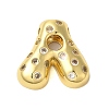 Rack Plating Brass Micro Pave Clear Cubic Zirconia Perdants KK-C067-11G-A-1