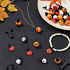 30Pcs 3 Styles Halloween Dyed Synthetic Turquoise & Alloy Pendants FIND-AR0005-28-5