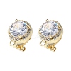 Brass Clip-on Earring Findings for Women EJEW-V002-04G-03-1