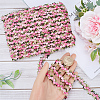 15 Yards Flower Polyester Embroidery Lace Ribbon OCOR-WH0070-77A-3