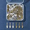 60Pcs 2 Colors Tibetan Style Alloy Pendants TIBEP-FS0001-23-7