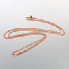 Unisex Casual Style 304 Stainless Steel Twisted Chain Necklaces STAS-O037-16RG-2
