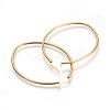 201 Stainless Steel Hoop Earrings EJEW-A052-15B-G-2
