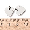 316 Surgical Stainless Steel Pendants STAS-K178-05P-3