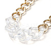Aluminum Curb Chain Necklaces NJEW-JN02800-3