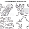Carbon Steel Cutting Dies Stencils DIY-CP0001-08-6