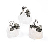 Natural Quartz Crystal Cluster Base Sculpture G-N347-03E-1