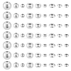 60Pcs 9 Styles 925 Sterling Silver Beads STER-PH0003-29-1