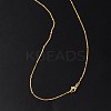 2mm Rack Plating Brass Satellite Chain Necklaces for Women Men MAK-L044-33G-3