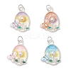 Alloy Enamel Pendants PALLOY-JF04631-1