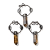 Natural Tiger Eye Faceted Pointed Bullet Big Pendants G-A221-02D-1