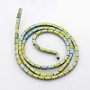 Electroplate Non-magnetic Synthetic Hematite Beads Strands G-J213A-07A-2