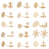 SUNNYCLUE Brass Stud Earring Findings KK-SC0001-50G-1