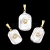 Baroque Natural Keshi Pearl Pendants PALLOY-JF05897-01-1