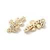 Brass Micro Pave Cubic Zirconia Pendants KK-H455-38G-2