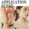 20Pcs 5 Style Light Gold Plated Alloy Enamel Pendants Sets ENAM-SC0004-65-5