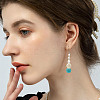 240pcs 4 Styles Synthetic Turquoise Beads TURQ-AR0001-42-6
