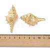 Electroplated Natural Conch Shell Big Pendants X-SSHEL-B002-01G-02-3