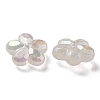 UV Plating Luminous Transparent Acrylic Beads OACR-P010-16E-2