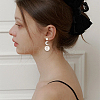 24Pcs 4 Styles 304 Stainless Steel Clip-on Earring Findings with Imitation Pearl Plastic Beaded STAS-SC0010-46B-5