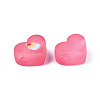Transparent Printed Acrylic Beads MACR-S373-124-H08-4