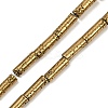 Electroplated Natural Lava Rock Beads Strands G-K388-03A-02-3