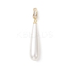 Electroplate Shell Pearl Pendants PALLOY-JF04939-02-1