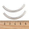 Brass Curved Tube Beads KK-B120-04D-P-3