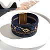Imitation Leather Crod Multi-strand Bracelet PW-WGFD5E9-02-1