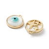 Rack Plating Alloy Enamel Pendants FIND-C050-11G-3