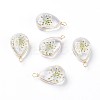 Inner Flower Glass Pendants LS-GLAA-K036-C03-NF-2