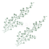 Polyester Flower Embroider Thread Iron on/Sew On Patches PATC-WH20017-19G-6