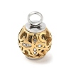 304 Stainless Steel Rhinestone Urn Ashes Pendants STAS-Q327-01-1