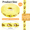 Polyester Bees Printed Grosgrain Ribbons SRIB-WH20020-018E-2
