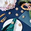 12Pcs Flower Alloy Rhinestone Brooches for Clothes JEWB-WH0020-073G-4