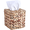 Raffia Woven Tissue Box AJEW-WH20011-02-1
