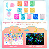 1200Pcs 12 Colors 6/0 Luminous Glass Seed Beads SEED-TA0001-51-4