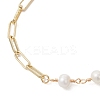 Brass Paperclip Chain Bracelets BJEW-JB13241-3
