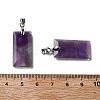 Natural Amethyst Faceted Pendants G-U031-04P-05-3