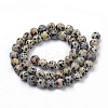 Natural Dalmatian Jasper Beads Strands G-S259-24-6mm-2