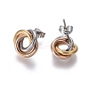 304 Stainless Steel Stud Earrings EJEW-L241-02C-2