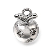 Brass Micro Pave Clear Cubic Zirconia Charms KK-N290-20P-1