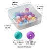 40Pcs 8 Colors Food Grade Eco-Friendly Silicone Focal Beads SIL-FS0001-20-4